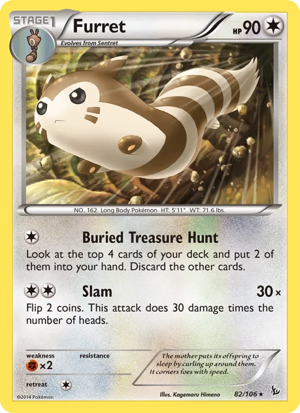 Furret 82/106 Flashfire