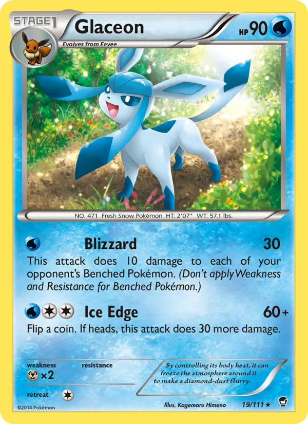 Glaceon 19/111 Furious Fists