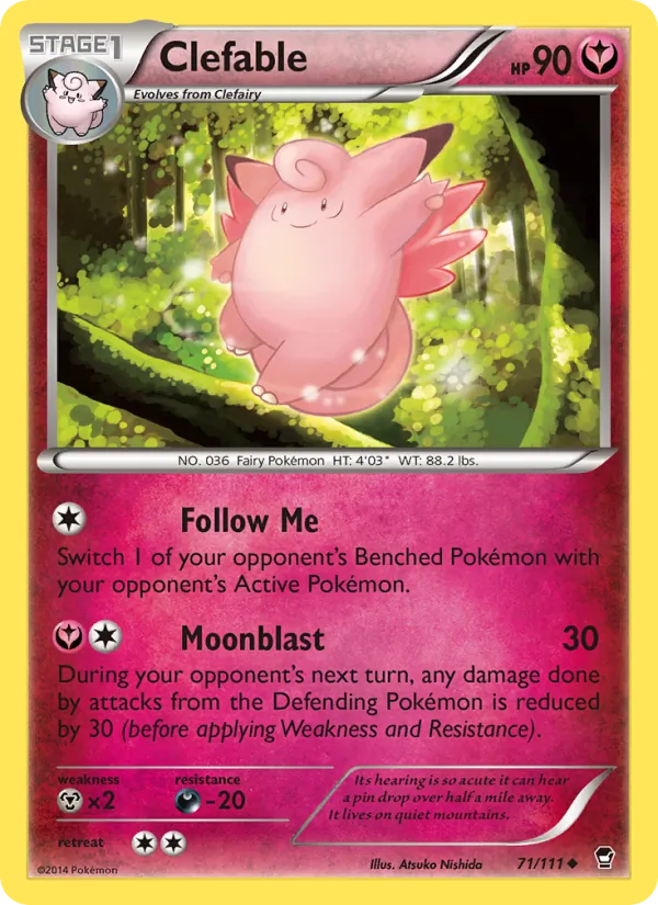 Clefable 71/111 Furious Fists