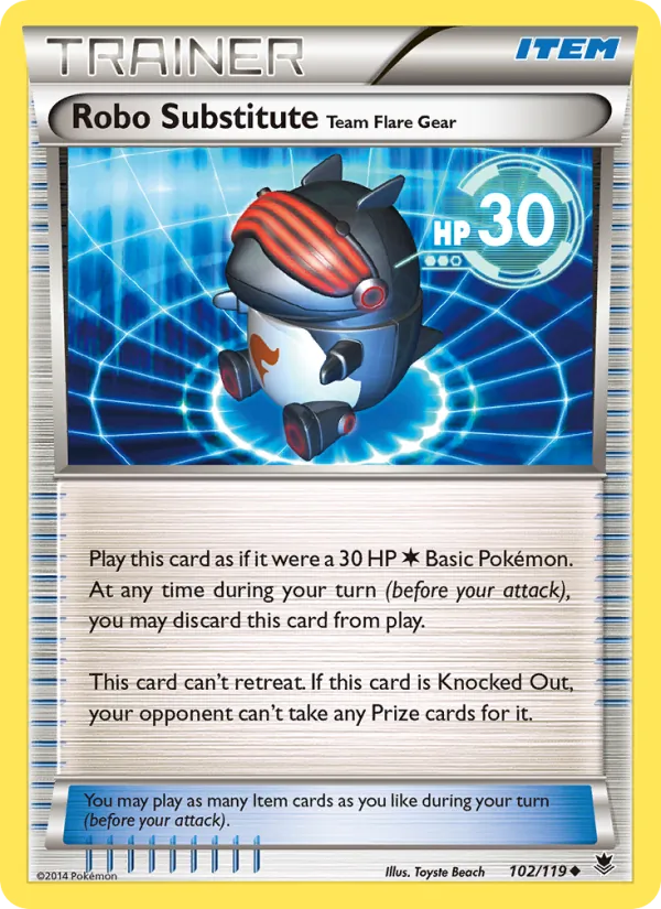 Robo Substitute Team Flare Gear 102/119 Phantom Forces