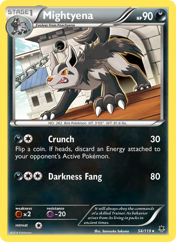 Mightyena 54/119 Phantom Forces