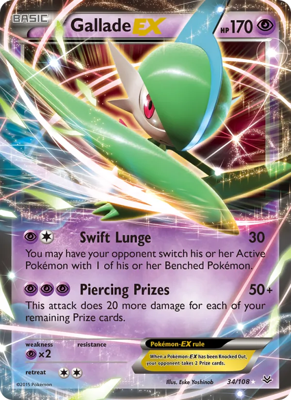 Gallade EX 34/108 Roaring Skies