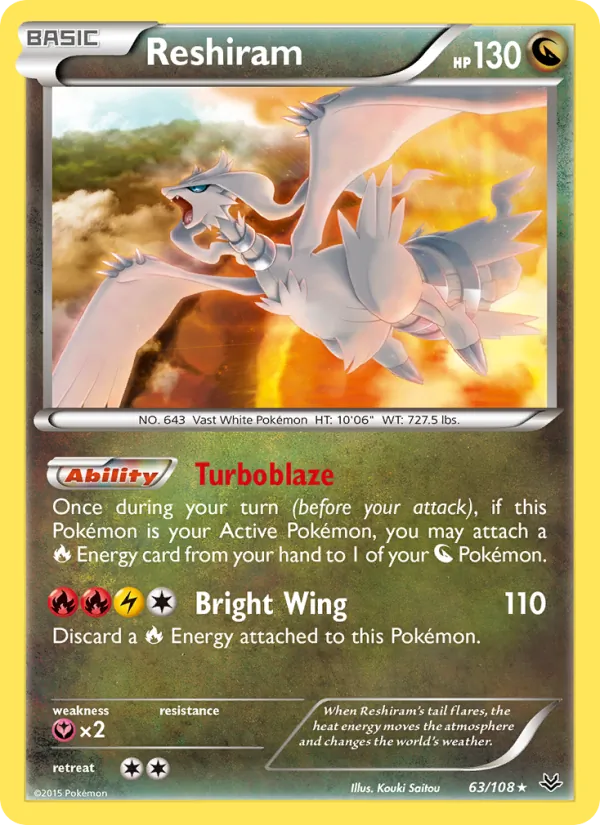 Reshiram 63/108 Roaring Skies