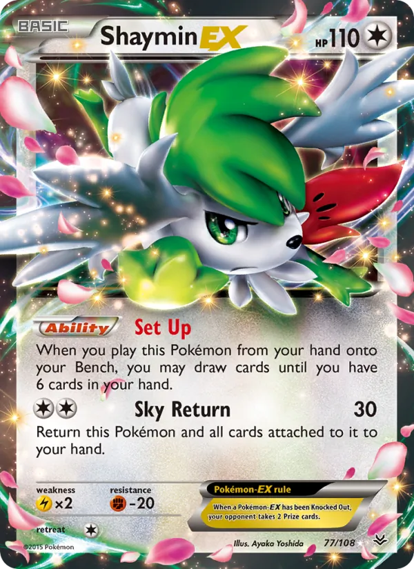 Shaymin EX 77/108 Roaring Skies