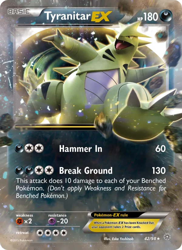 Tyranitar EX 42/98 Ancient Origins