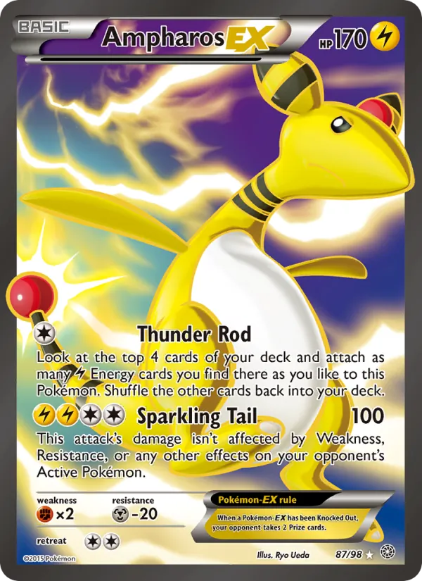 Ampharos EX 87/98 Ancient Origins